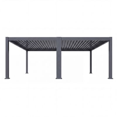 Eden Pergola 8 x 3 Pergola - Grey (3 x 4 Pergola x 2 with 4m Jointing Kit)