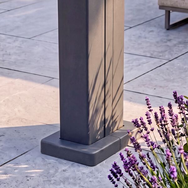 Eden Pergola 8 x 4  Pergola - Grey (4 x 4 Pergola x 2 with 4m Jointing Kit)