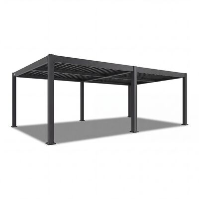 Eden Pergola 8 x 4  Pergola - Grey (4 x 4 Pergola x 2 with 4m Jointing Kit)