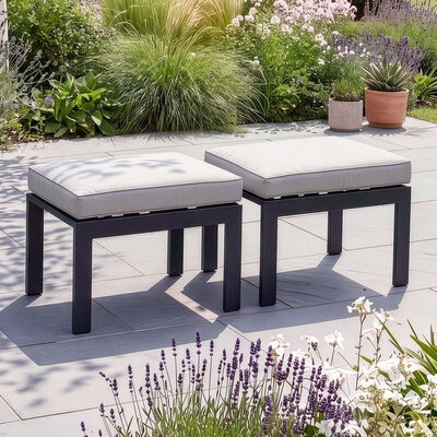 Vancouver Footstool x2 - Dove Grey