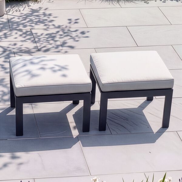Vancouver Footstool x2 - Dove Grey