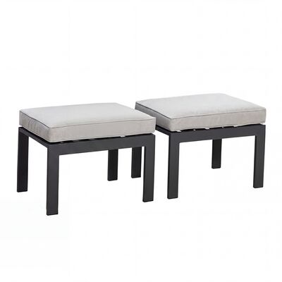 Vancouver Footstool x2 - Dove Grey