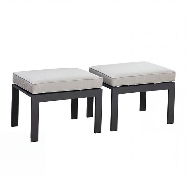 Vancouver Footstool x2 - Dove Grey