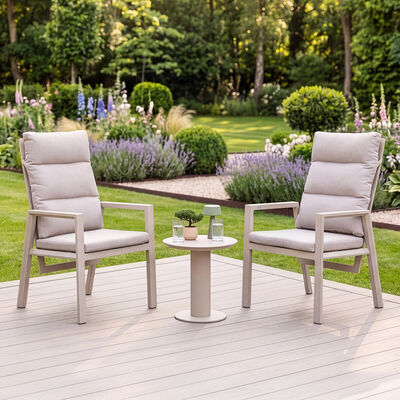 Valencia 2 Seat Reclining Lounge Set with Table