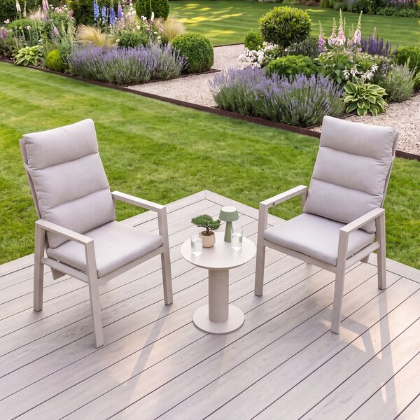 Valencia 2 Seat Reclining Lounge Set with Table