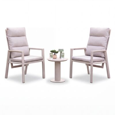 Valencia 2 Seat Reclining Lounge Set with Table