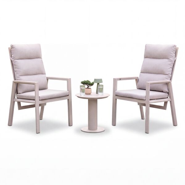 Valencia 2 Seat Reclining Lounge Set with Table