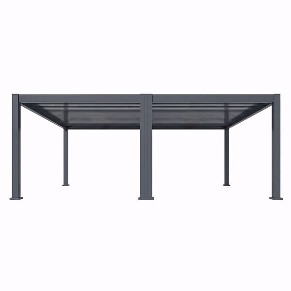 Eden Pergola 6 x 4  Pergola - Grey (3 x 4 Pergola x 2 with 3m Jointing Kit)