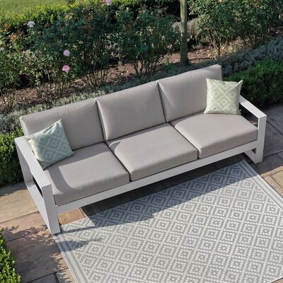 Amalfi 3 Seat Sofa / White