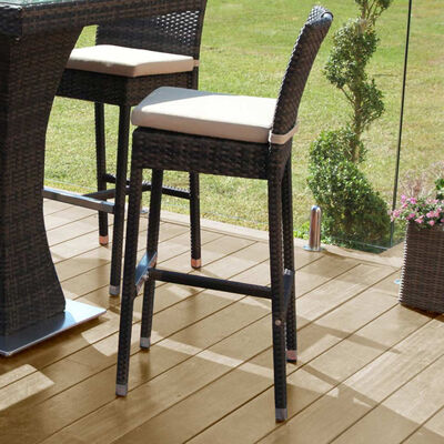 4 Seat Bar Set - Stools x4 / Brown