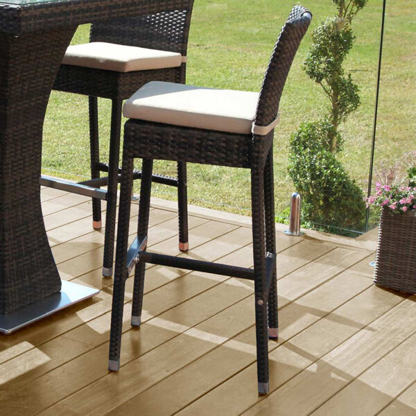4 Seat Bar Set - Stools x4 / Brown