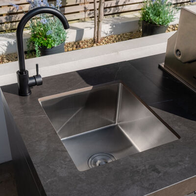 Maze Deluxe Outdoor Kitchen Sink Unit - Grey
