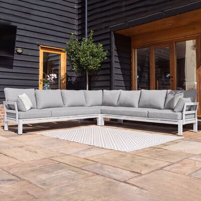 Oslo Large Corner Sofa/ White
