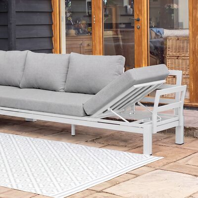 Oslo Large Corner Sofa/ White