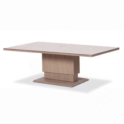 Havana 3 Seat Sofa Set With Rising Table - Ceramic Glass