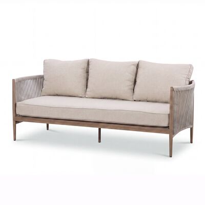 Havana 3 Seat Sofa Set With Rising Table - Ceramic Glass