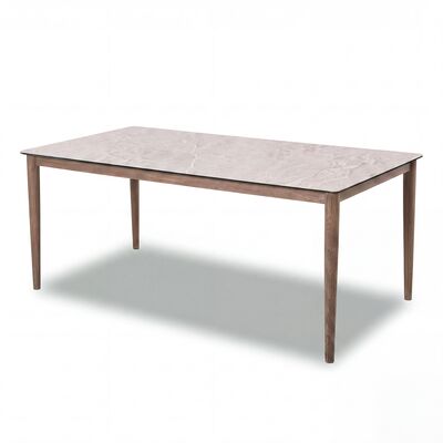 Havana 6 Seat Rectangular Dining Set - Ceramic Glass