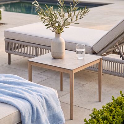 Havana 3pc Sunlounger Set - Ceramic Glass
