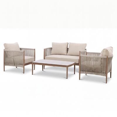 Havana 2 Seat Sofa Set - Natural Linen