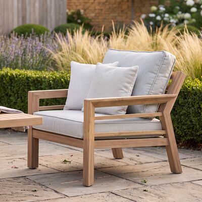 New York 3 Seat Sofa Set with Rising Table - Wood Effect