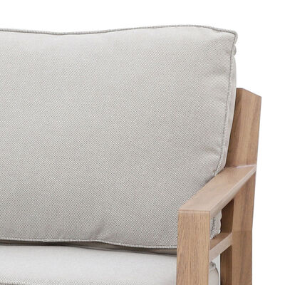 New York 3 Seat Sofa Set with Rising Table - Wood Effect