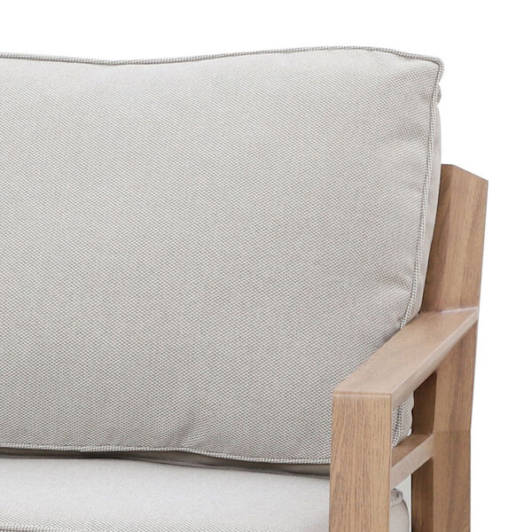 New York 3 Seat Sofa Set with Rising Table - Wood Effect