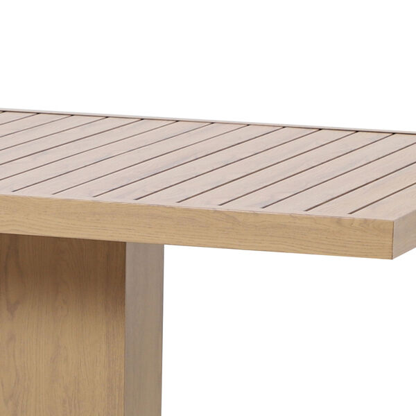 New York 3 Seat Sofa Set with Rising Table - Wood Effect