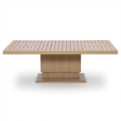 New York 3 Seat Sofa Set with Rising Table - Wood Effect
