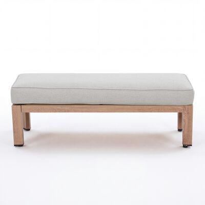 New York 3 Seat Sofa Set with Rising Table - Wood Effect