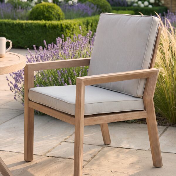 New York 3 Piece Bistro Set - Wood Effect