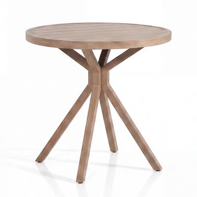New York 3 Piece Bistro Set - Wood Effect