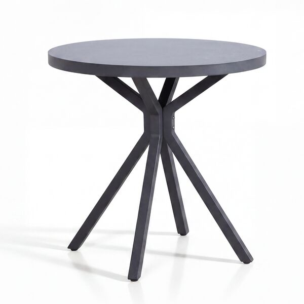 New York 3 Piece Bistro Set / Dove Grey - Ceramic Glass