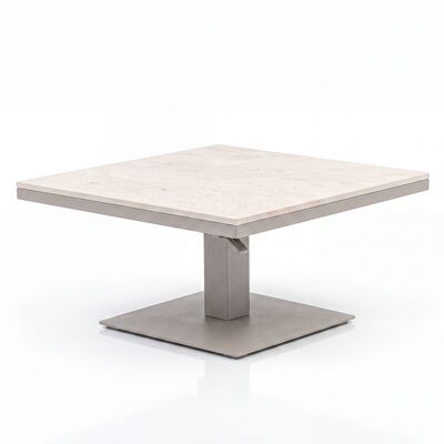 Cambridge Corner Dining Set Rising Table - Honey Rope with Ivory Cushions