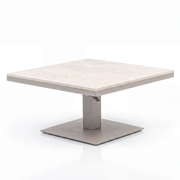 Cambridge Corner Dining Set Rising Table - Honey Rope with Ivory Cushions