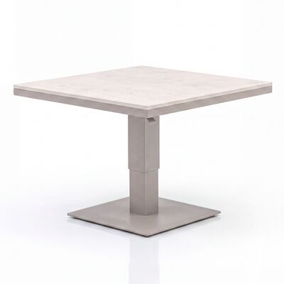 Cambridge Corner Dining Set Rising Table - Honey Rope with Ivory Cushions