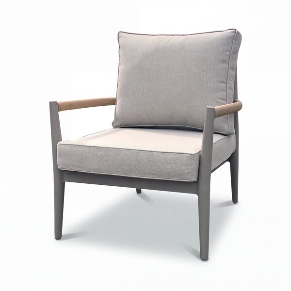 Cambridge 2 Seat Lounge Set - Honey Rope with Ivory Cushions