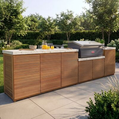 Antigua  Outdoor Kitchen Unit - Large Configuration / Beefeater 1700 Series BBQ