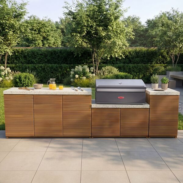 Antigua  Outdoor Kitchen Unit - Large Configuration / Beefeater 1700 Series BBQ