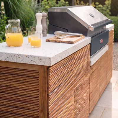 Antigua Outdoor Kitchen Unit - Medium Configuration / Beefeater 1700 Series BBQ