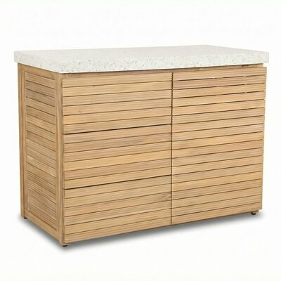 Antigua Outdoor Kitchen Unit - Medium Configuration / Beefeater 1700 Series BBQ