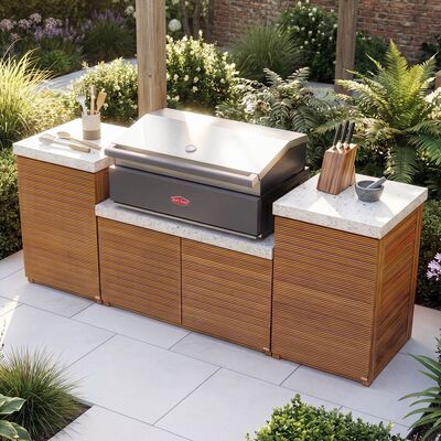 Antigua Outdoor Kitchen Unit - Small Configuration / Beefeater 1700 Series BBQ