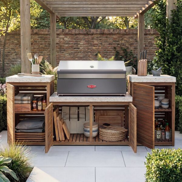 Antigua Outdoor Kitchen Unit - Small Configuration / Beefeater 1700 Series BBQ