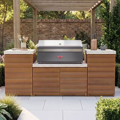Antigua Outdoor Kitchen Unit - Small Configuration / Beefeater 1700 Series BBQ