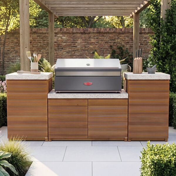 Antigua Outdoor Kitchen Unit - Small Configuration / Beefeater 1700 Series BBQ