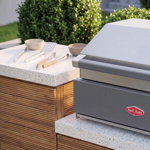 Antigua Outdoor Kitchen Unit - Small Configuration / Beefeater 1700 Series BBQ