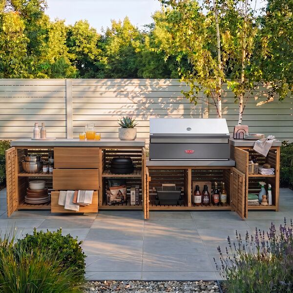 Bali Outdoor Kitchen Unit - Large Configuration / Beefeater 1700 Series BBQ