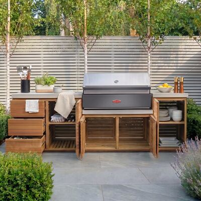 Bali Outdoor Kitchen Unit - Medium Configuration / Beefeater 1700 Series BBQ