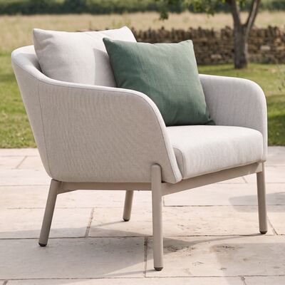 Bellagio Outdoor Fabric 2 Seat Sofa Set with 2 Round Coffee Tables - Champagne