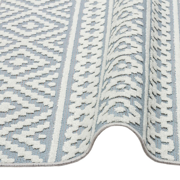 Jazz - Aztec Blue Indoor and Outdoor Rug - 290cm x 190cm product image
