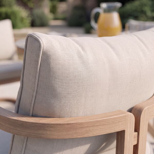 Malibu 2 Seat Bistro Set - Wood Effect